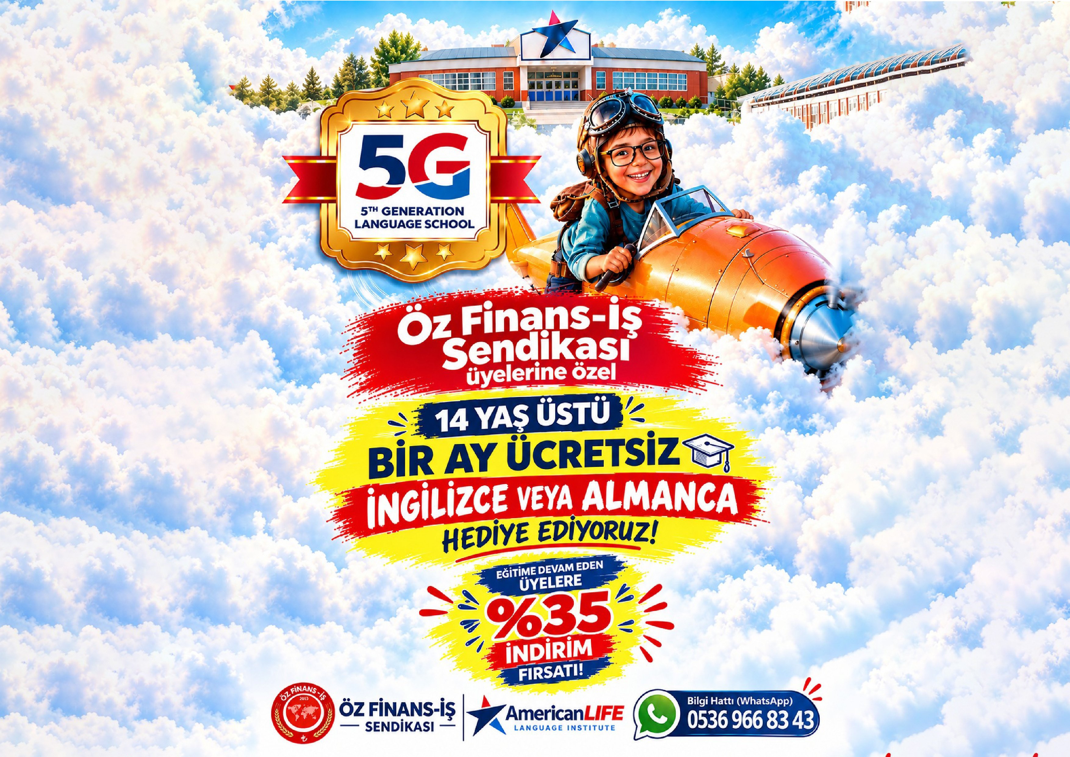 BURSA AMERİCAN LİFE DİL OKULUNDAN ÜYELERİMİZE ÖZEL İNDİRİM