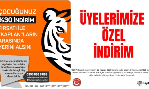 BURSA KAPLAN OKULLARINDAN ÜYELERİMİZE ÖZEL YÜZDE 30 İNDİRİM