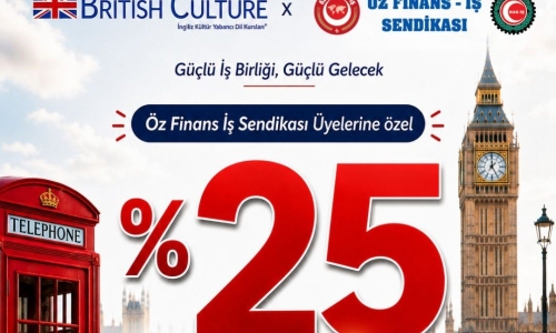 BRİTİSH CULTURE BURSA DİL OKULUNDAN ÜYELERİMİZE ÖZEL YÜZDE 25 İNDİRİM