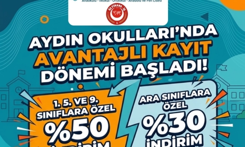 BURSA AYDIN OKULLARI ÜYELERİMİZE ÖZEL YÜZDE 50'YE VARAN İNDİRİM